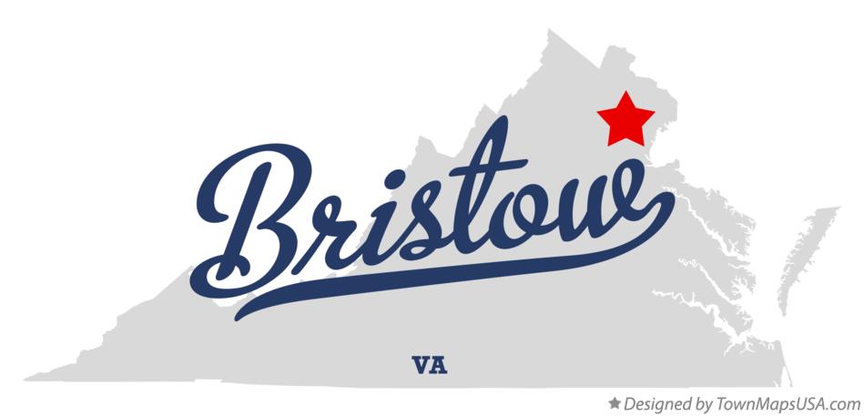 Map of Bristow Virginia VA