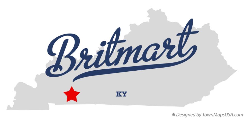 Map of Britmart Kentucky KY