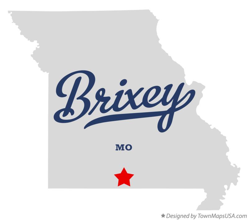 Map of Brixey Missouri MO