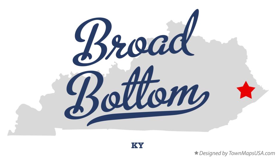Map of Broad Bottom Kentucky KY