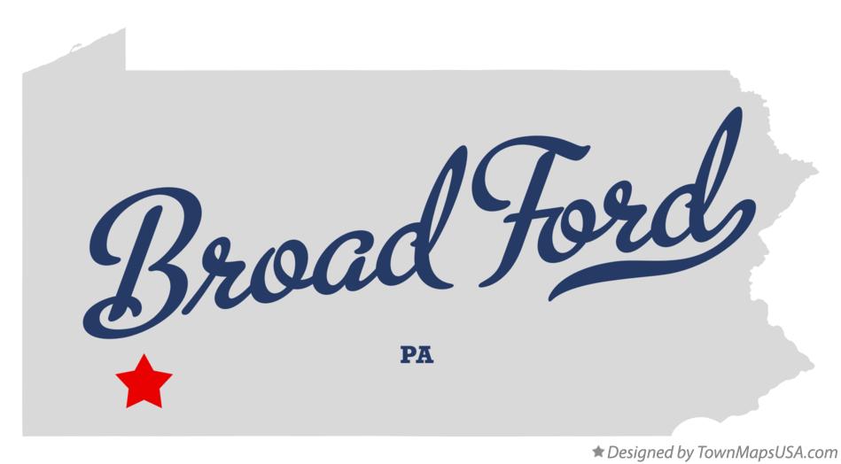 Map of Broad Ford Pennsylvania PA