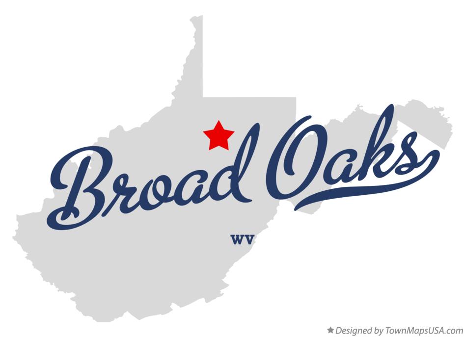 Map of Broad Oaks West Virginia WV