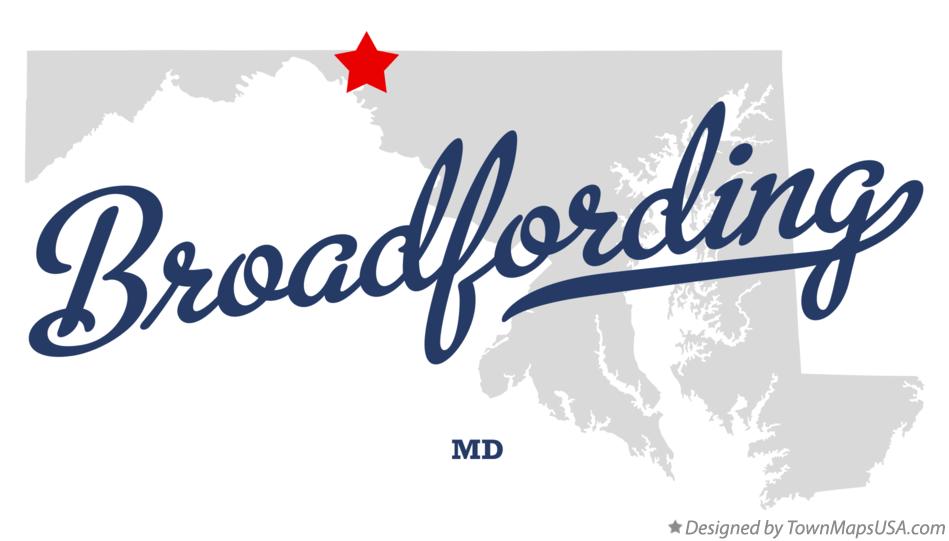 Map of Broadfording Maryland MD