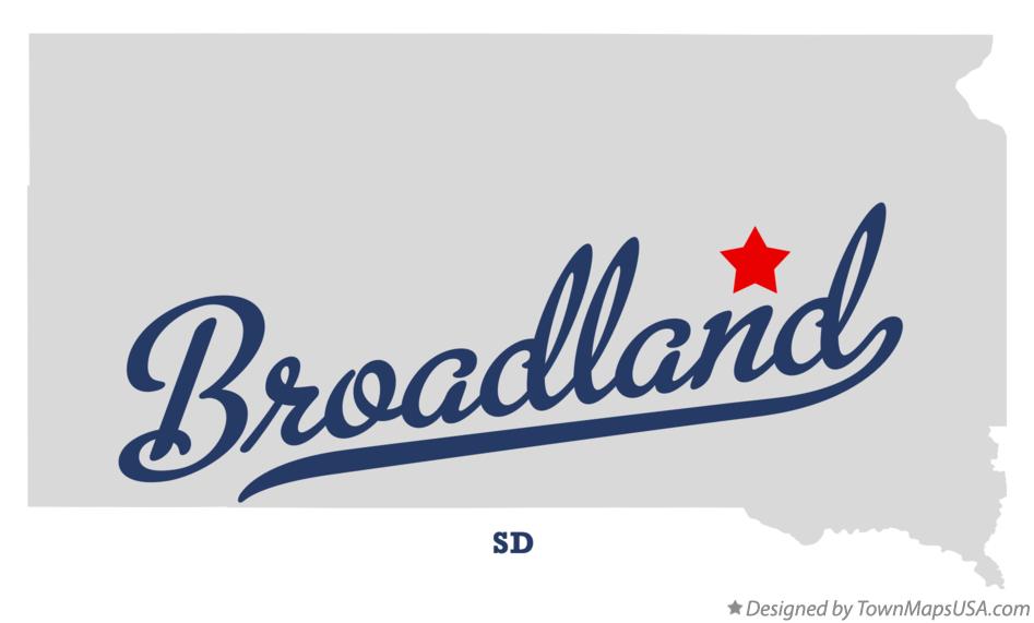 Map of Broadland South Dakota SD