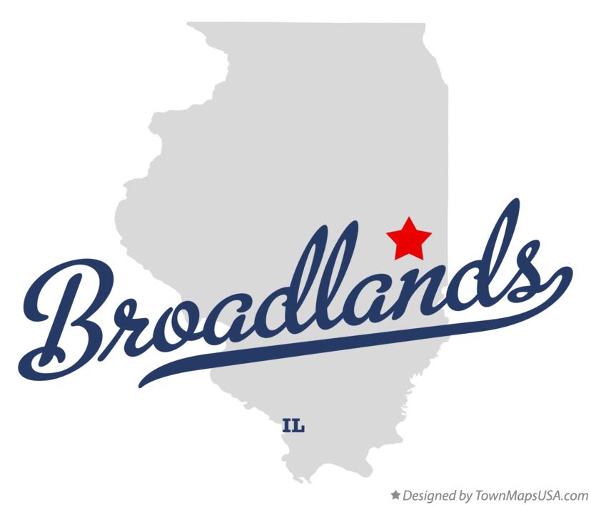Map of Broadlands Illinois IL