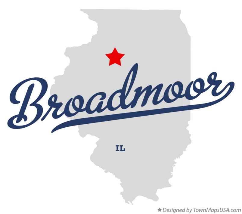 Map of Broadmoor Illinois IL