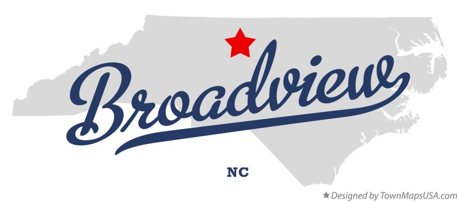 Map of Broadview North Carolina NC