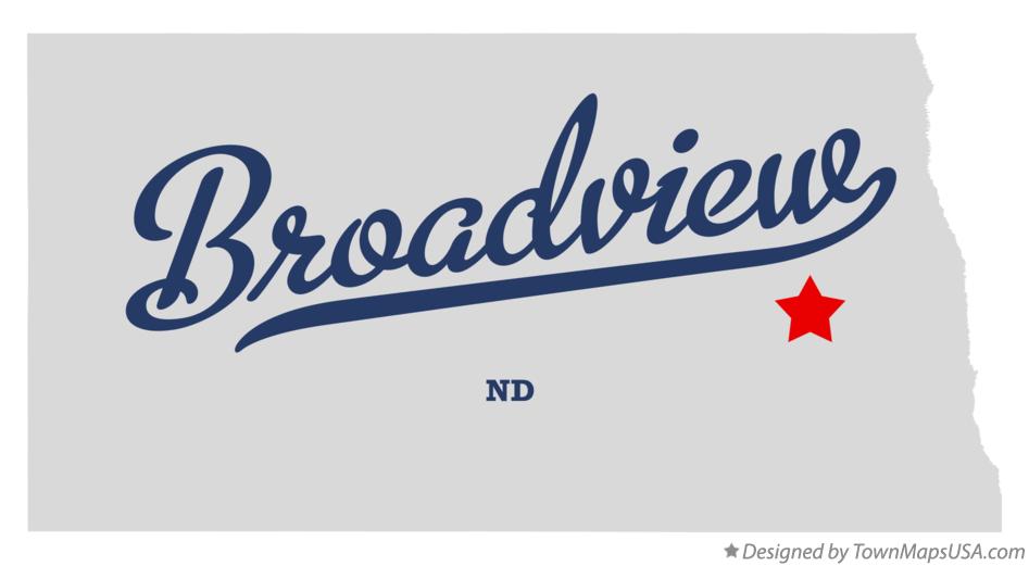 Map of Broadview North Dakota ND