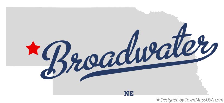 Map of Broadwater Nebraska NE