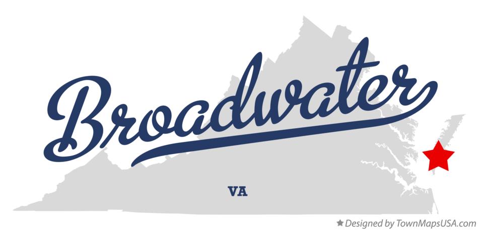 Map of Broadwater Virginia VA