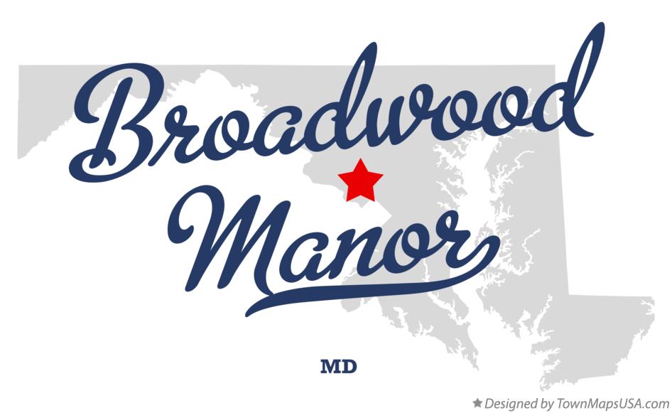 Map of Broadwood Manor Maryland MD