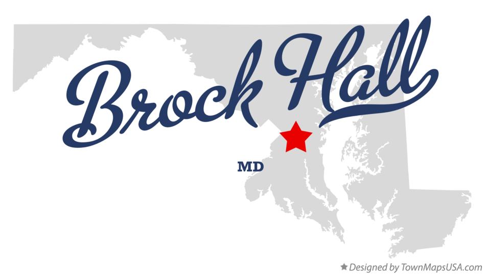 Map of Brock Hall Maryland MD
