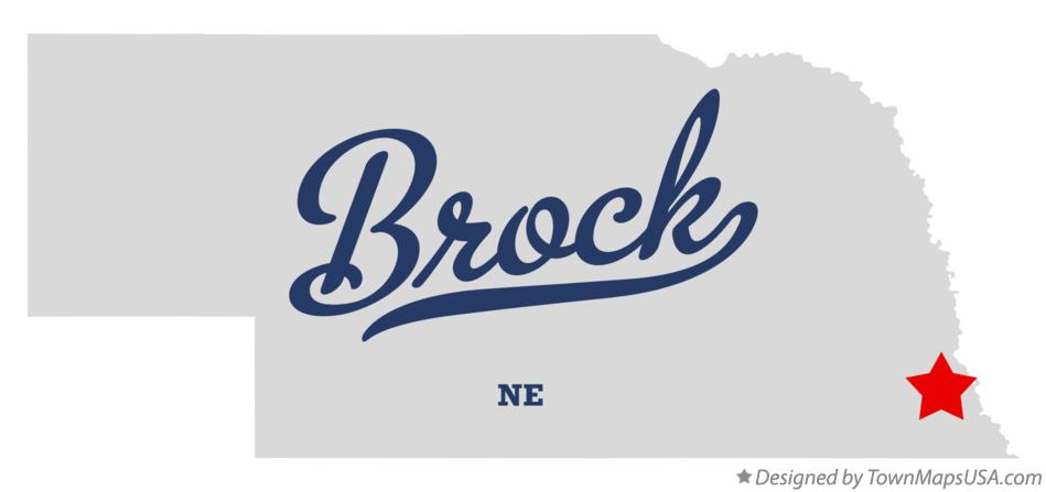 Map of Brock Nebraska NE