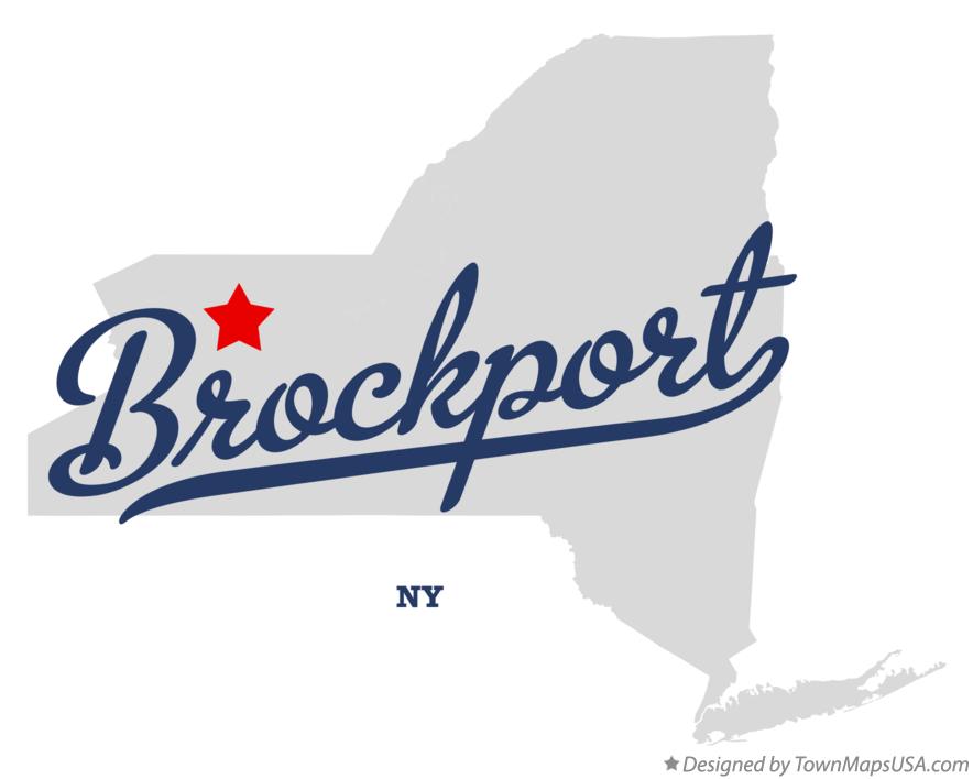 Map of Brockport New York NY
