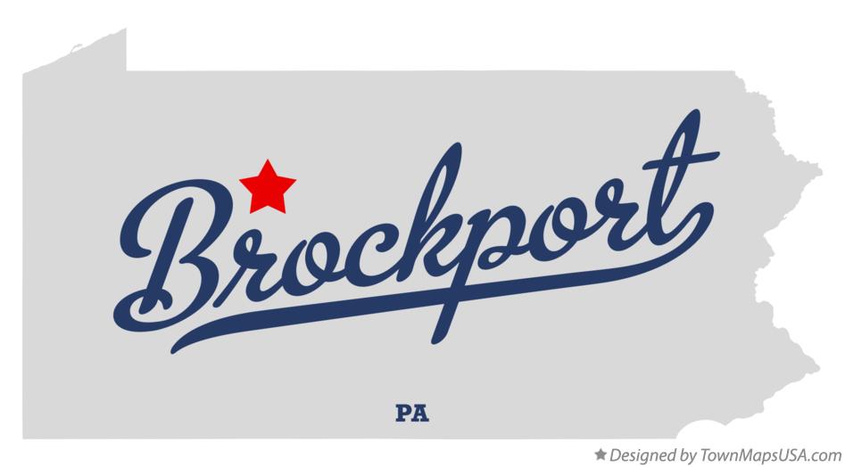 Map of Brockport Pennsylvania PA