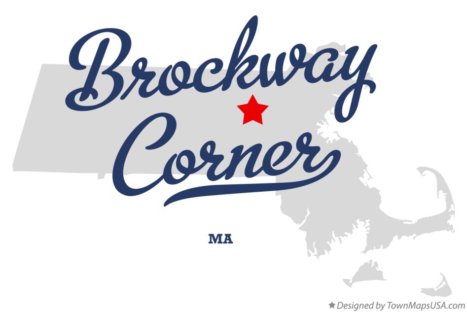 Map of Brockway Corner Massachusetts MA