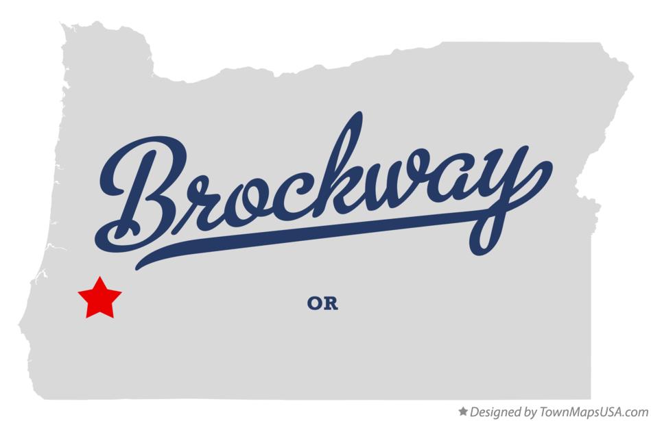 Map of Brockway Oregon OR