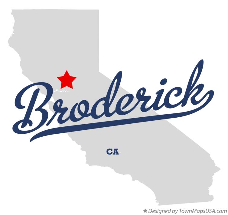Map of Broderick California CA