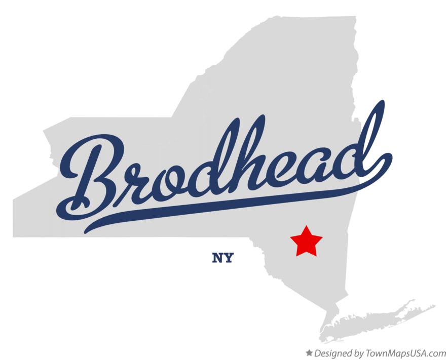 Map of Brodhead New York NY