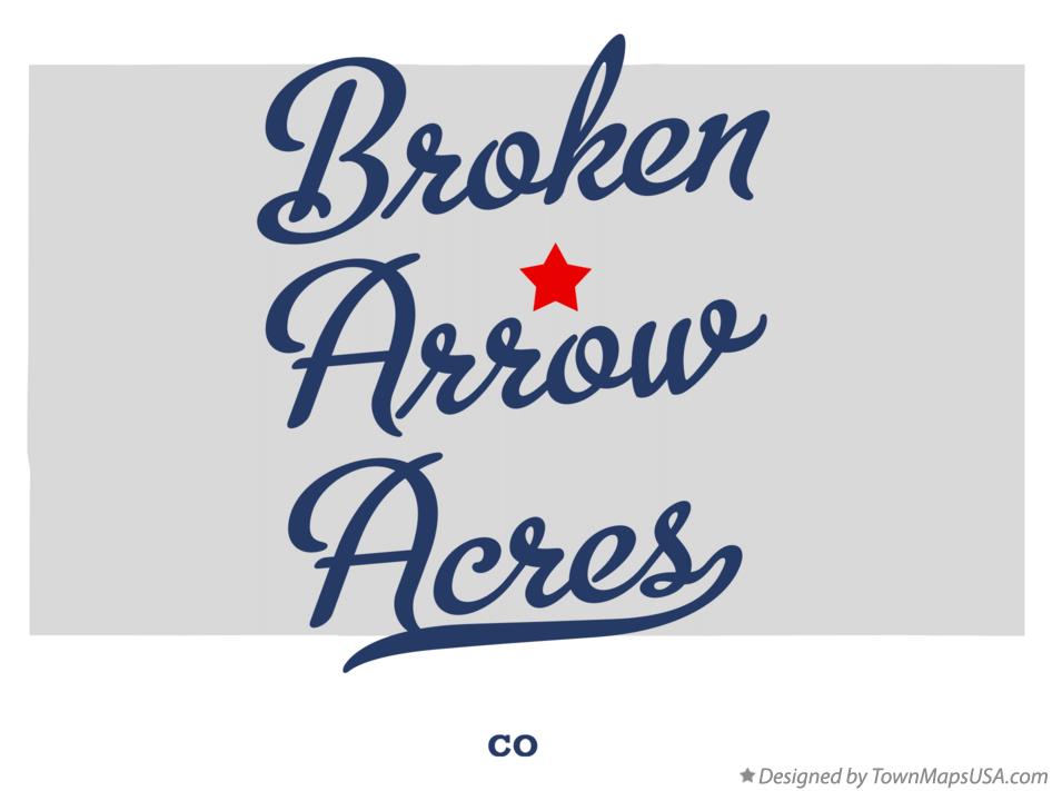Map of Broken Arrow Acres Colorado CO
