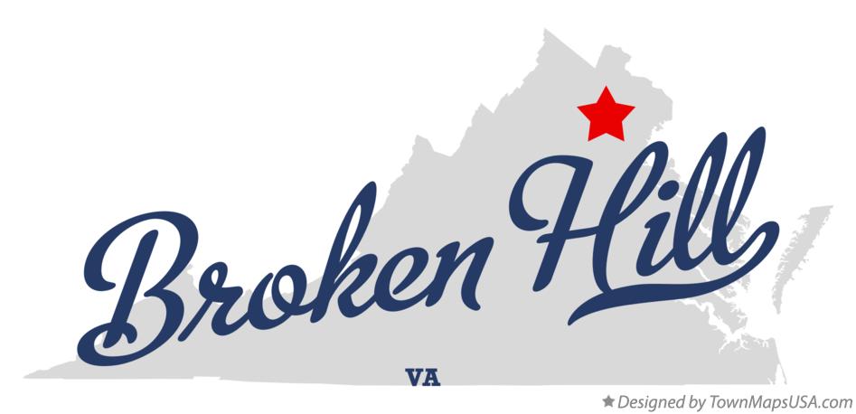 Map of Broken Hill Virginia VA