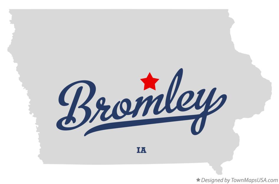 Map of Bromley Iowa IA