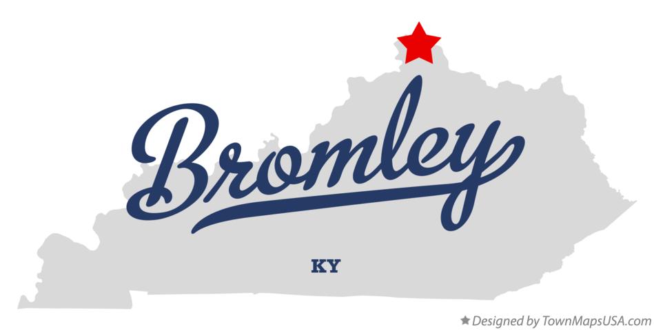 Map of Bromley Kentucky KY