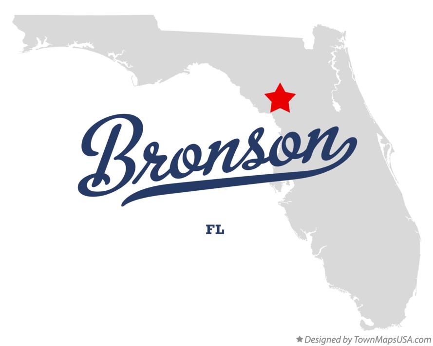 Map of Bronson Florida FL