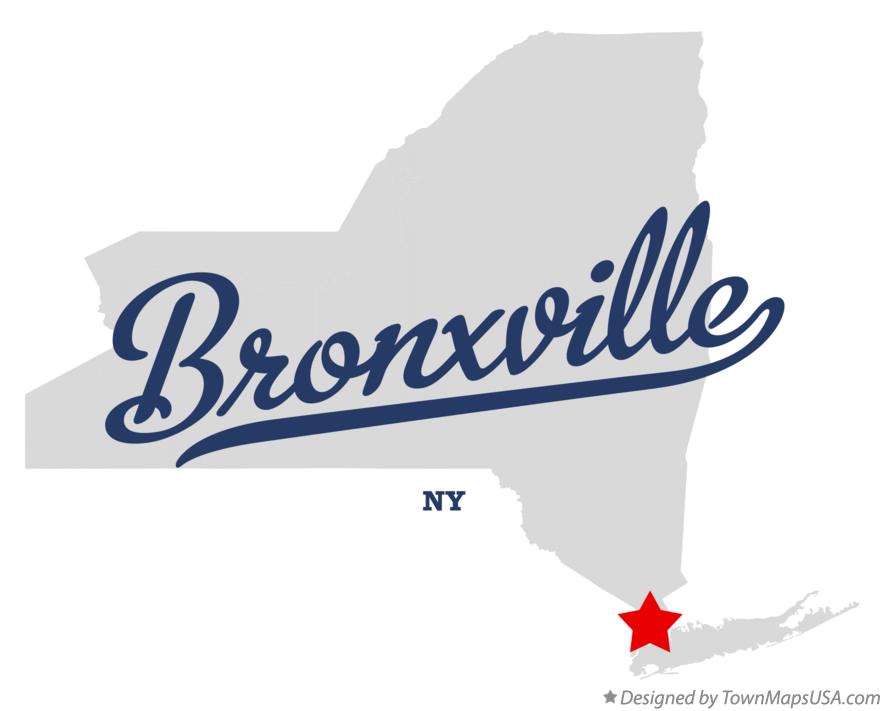 Map of Bronxville New York NY