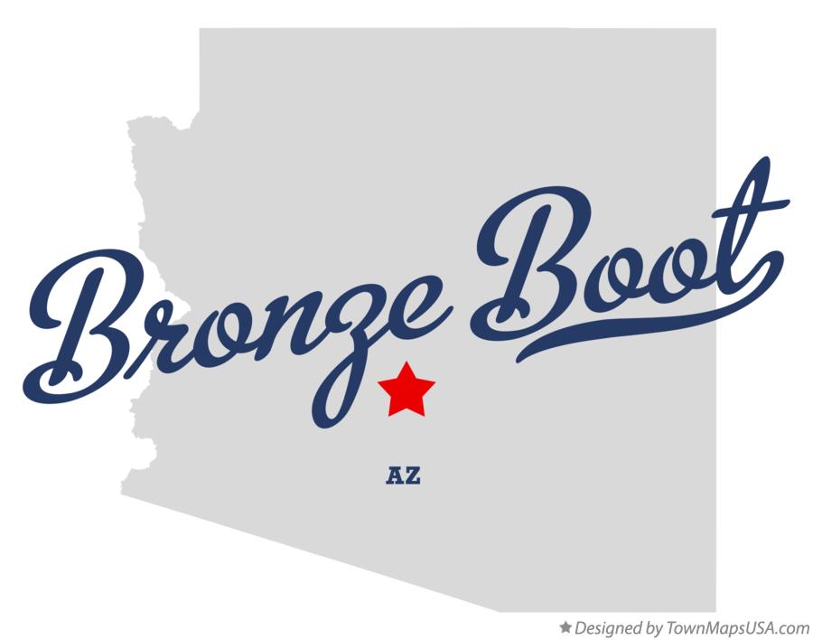 Map of Bronze Boot Arizona AZ