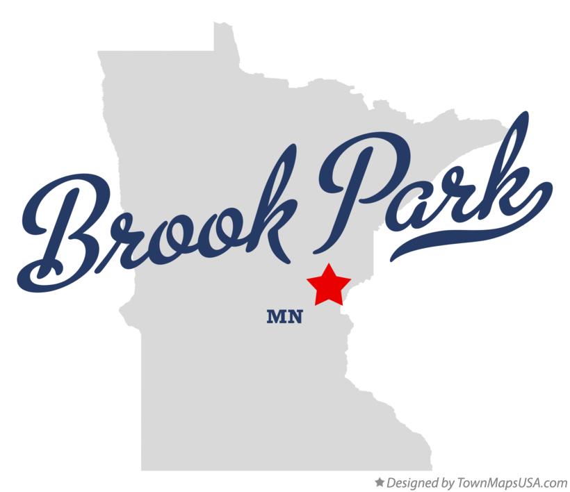 Map of Brook Park Minnesota MN