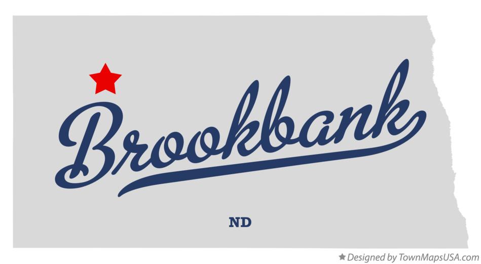Map of Brookbank North Dakota ND