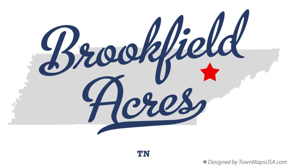 Map of Brookfield Acres Tennessee TN