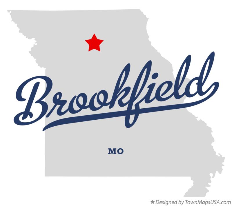Map of Brookfield Missouri MO
