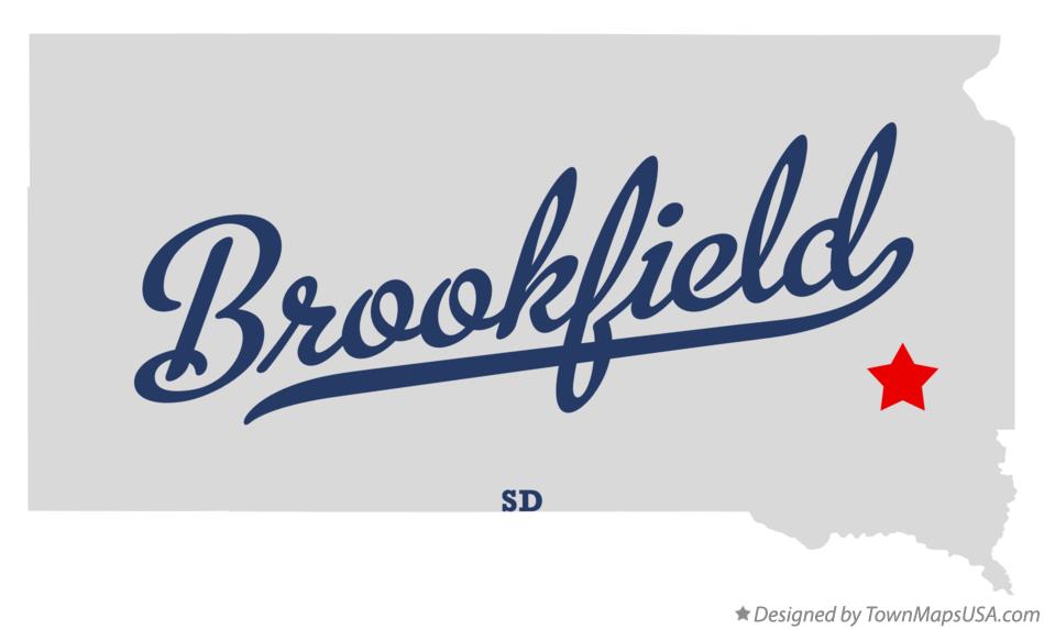 Map of Brookfield South Dakota SD