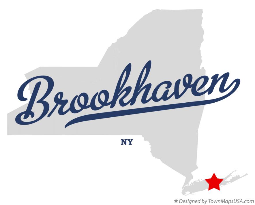Map of Brookhaven New York NY