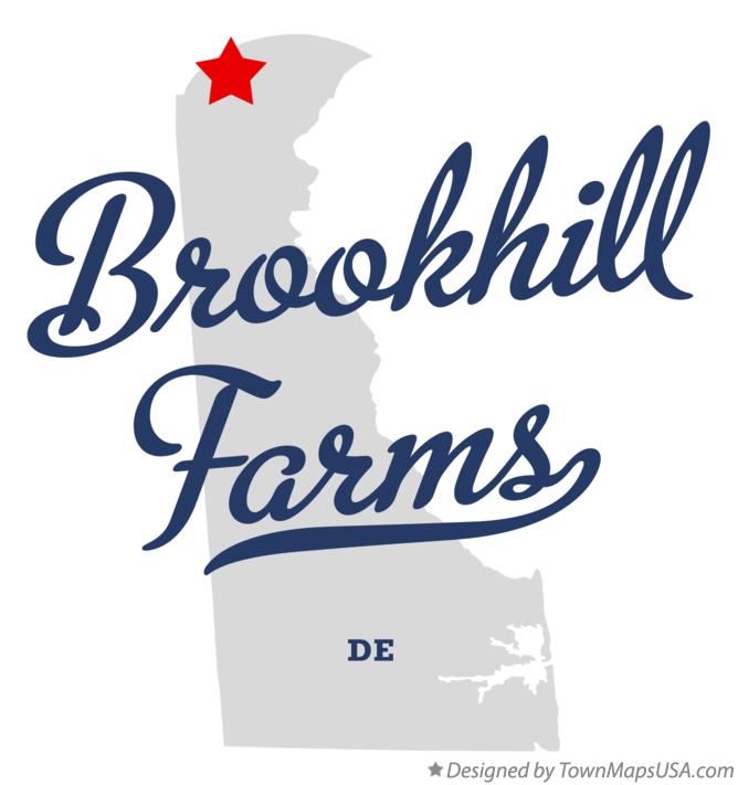 Map of Brookhill Farms Delaware DE
