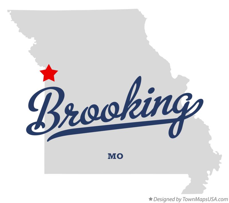 Map of Brooking Missouri MO