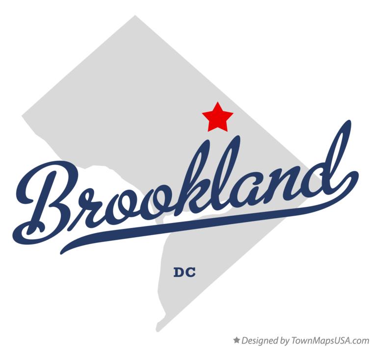 Map of Brookland District Of Columbia DC