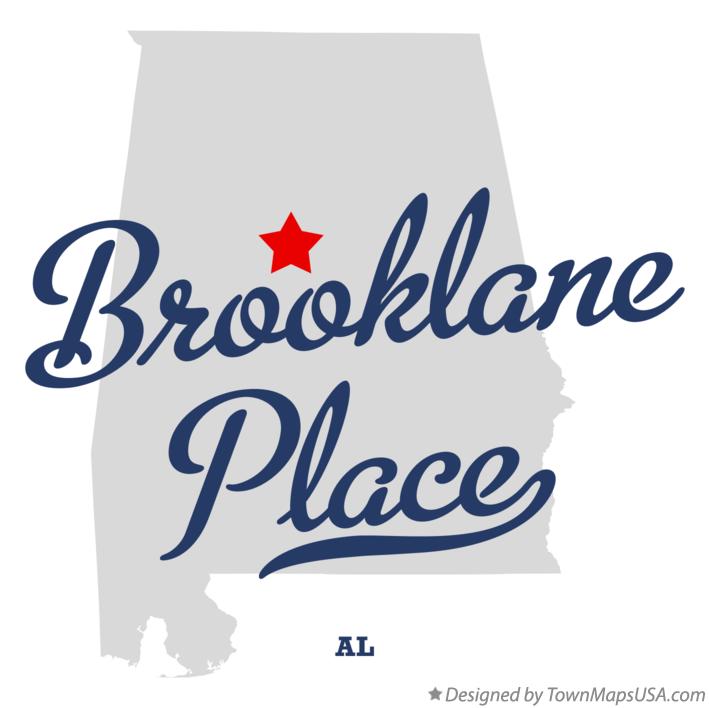 Map of Brooklane Place Alabama AL