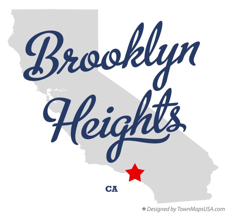 Map of Brooklyn Heights California CA