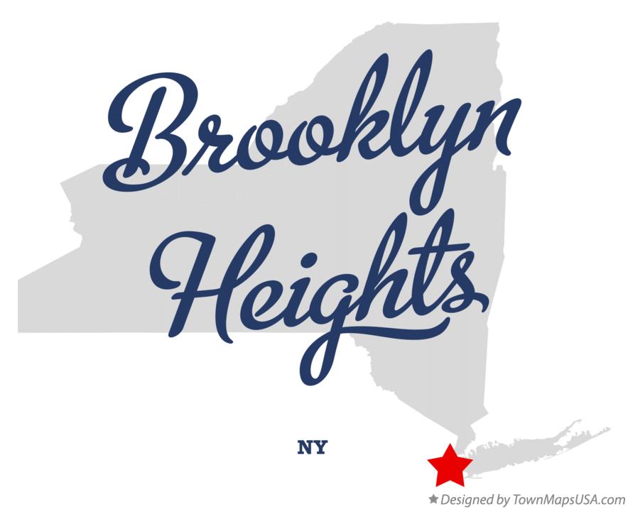 Map of Brooklyn Heights New York NY