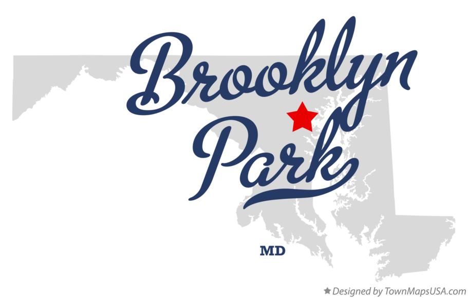 Map of Brooklyn Park Maryland MD