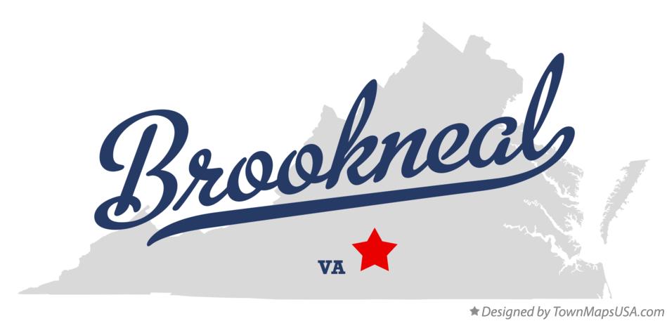 Map of Brookneal Virginia VA