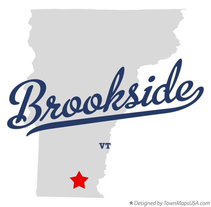 Map of Brookside Vermont VT