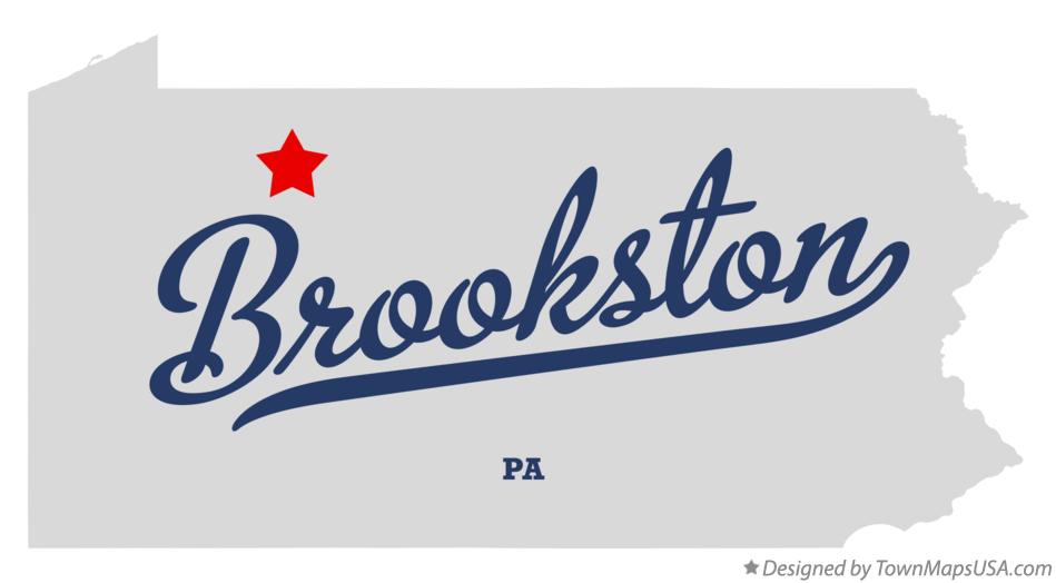 Map of Brookston Pennsylvania PA