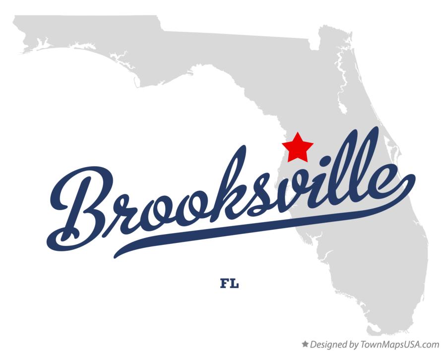 Map of Brooksville Florida FL