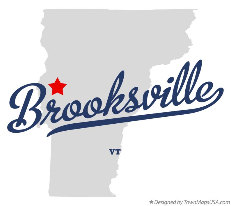 Map of Brooksville Vermont VT