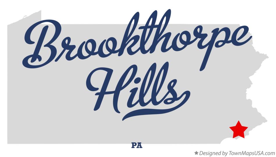Map of Brookthorpe Hills Pennsylvania PA