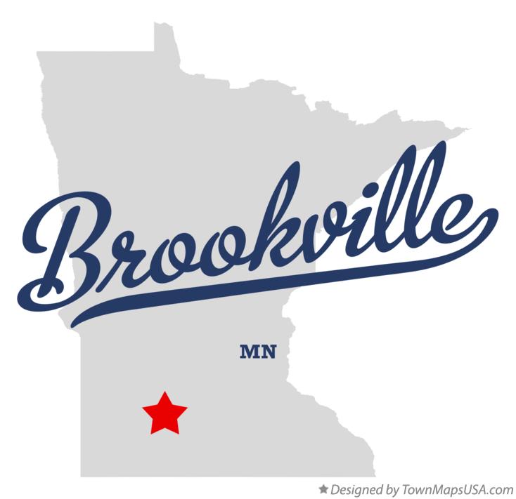 Map of Brookville Minnesota MN